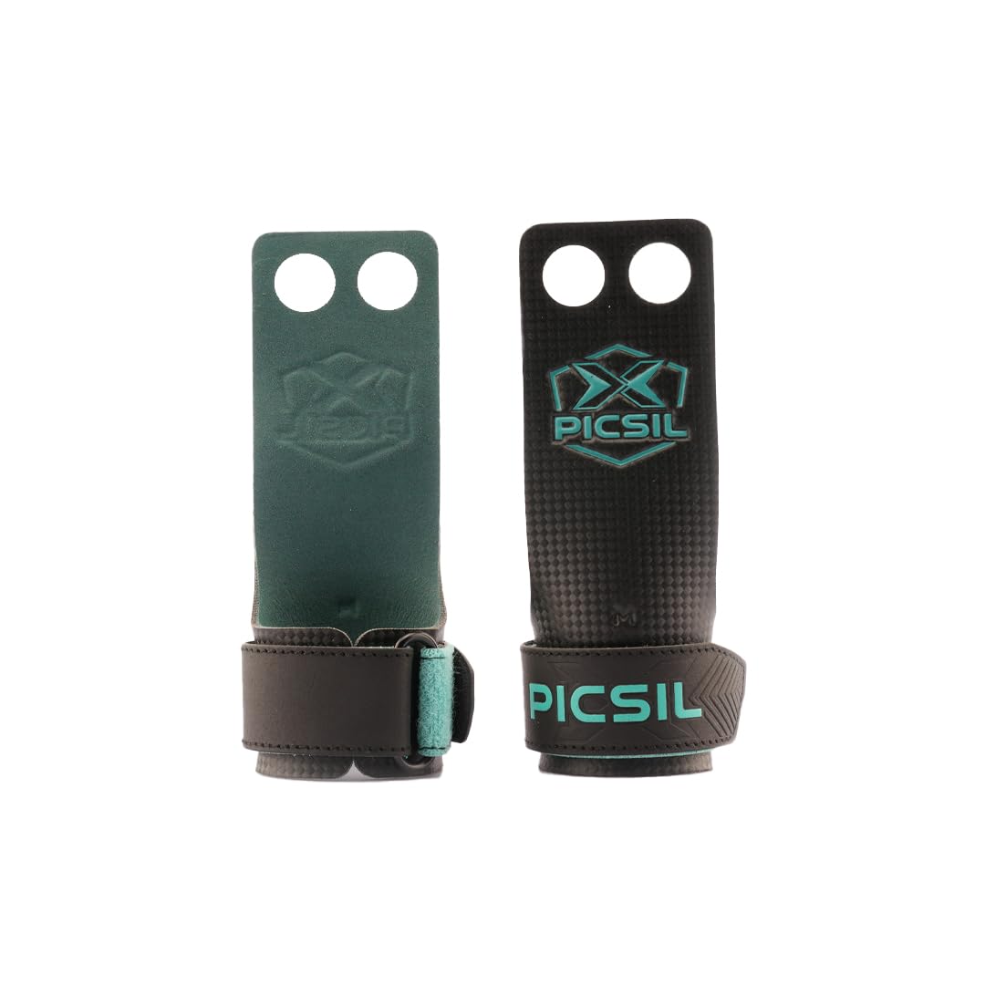 PICSIL Falcon Grips, Tough & Resistant Workout Grips, Hand Grips for Weightlifting & Gymnastics, Made of Soft, Breathable Carbon Fabric, Blocks Rips, Calluses, & Blisters, Unisex