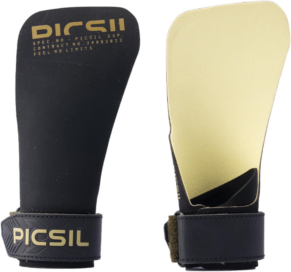 PicSil Phoenix Grips, Magnesium-Free, Fingerless Gloves for Cross Training, Gymnastics, WODs, Hand Protection from Rips and Blisters During Workouts and Weightlifting, Unisex