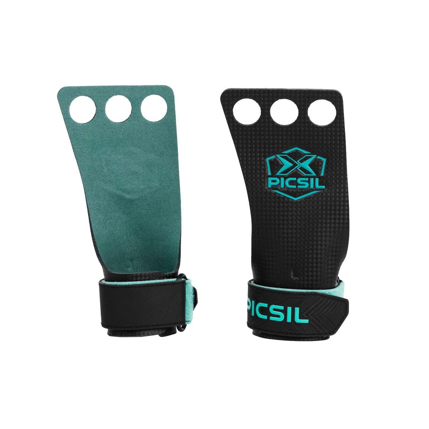 PICSIL Falcon Grips, Tough & Resistant Workout Grips, Hand Grips for Weightlifting & Gymnastics, Made of Soft, Breathable Carbon Fabric, Blocks Rips, Calluses, & Blisters, Unisex