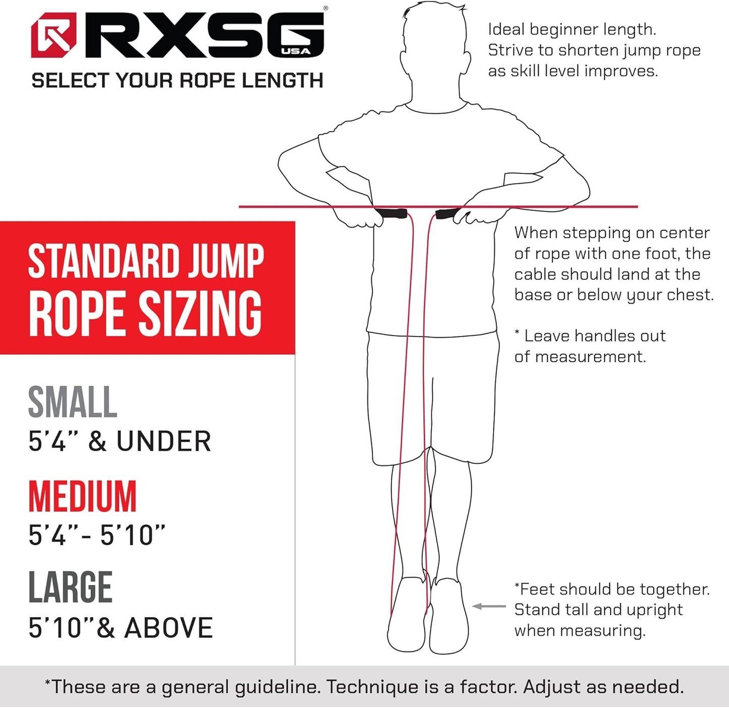Rx Smart Gear Drag Jump Rope w/Non Slip Ergonomic Handles - Weighted Polypropylene Rope for Fitness & Exercise, Cardio Workout, WOD | Speed Jumping Rope for Men & Women